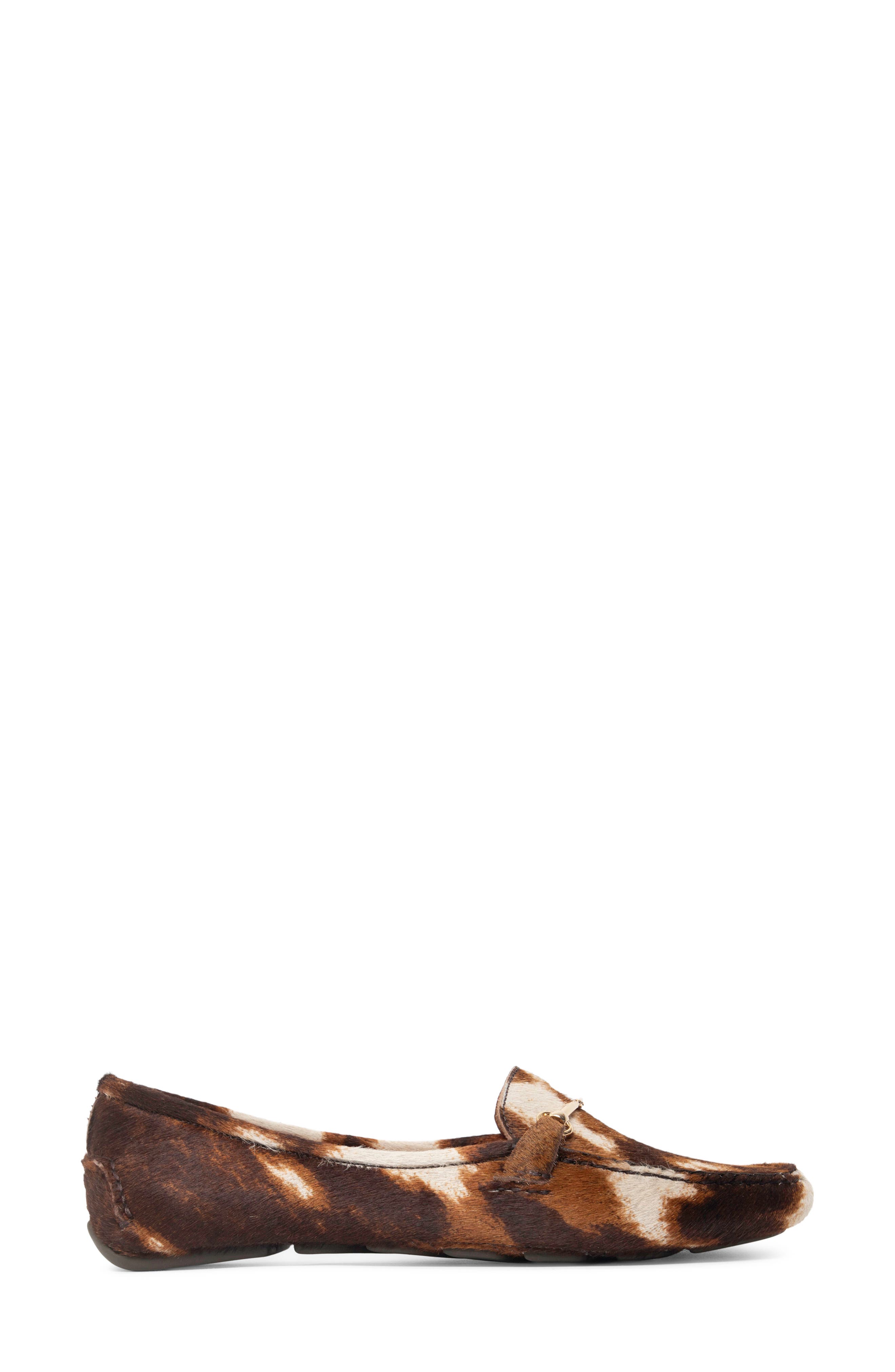 Caroline Moc Toe Genuine Calf Hair Bit Loafer, Alternate, color, TAN/ BROWN HAIRCALF