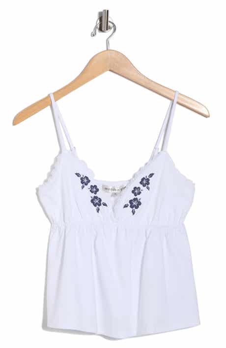 Madden Girl Lace Trim Babydoll Camisole