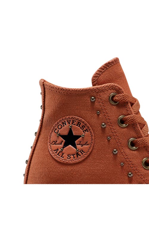 Shop Converse Chuck Taylor® All Star® Wedge Platform High Top Sneaker In Red Terracotta/egret/black