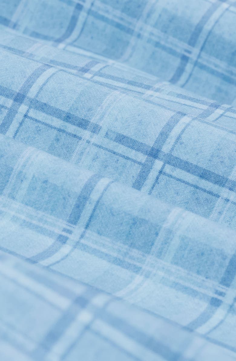 Bugatchi Jimmy OoohCotton<sup>®</sup> Plaid Button-Up Shirt, Alternate, color, Teal