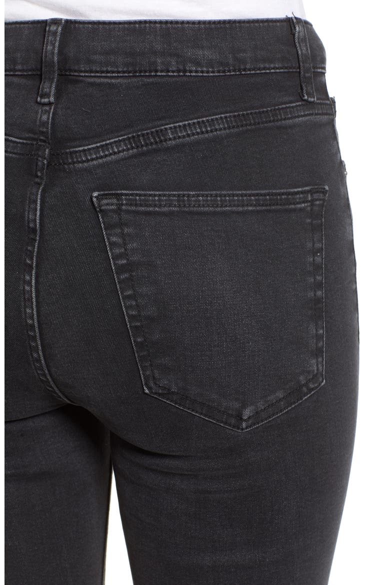 Jamie High Waist Jeans, Alternate, color, WASHED BLACK