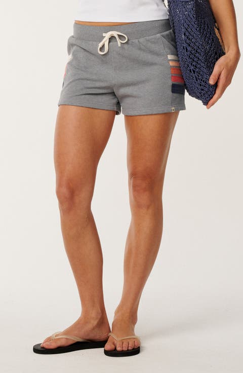 Surf Revival Striped Fleece Shorts
