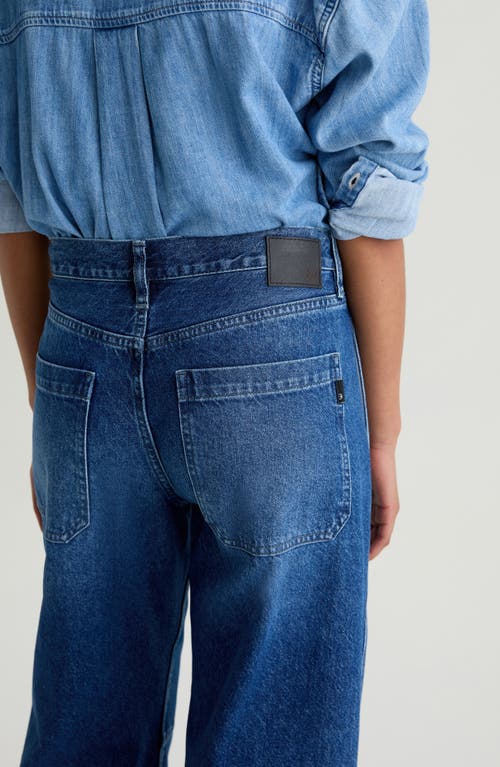 Ag Mercer High Waist Barrel Jeans In Brown