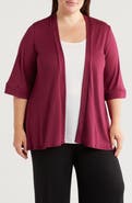 24seven Comfort Apparel Open Front Cardigan