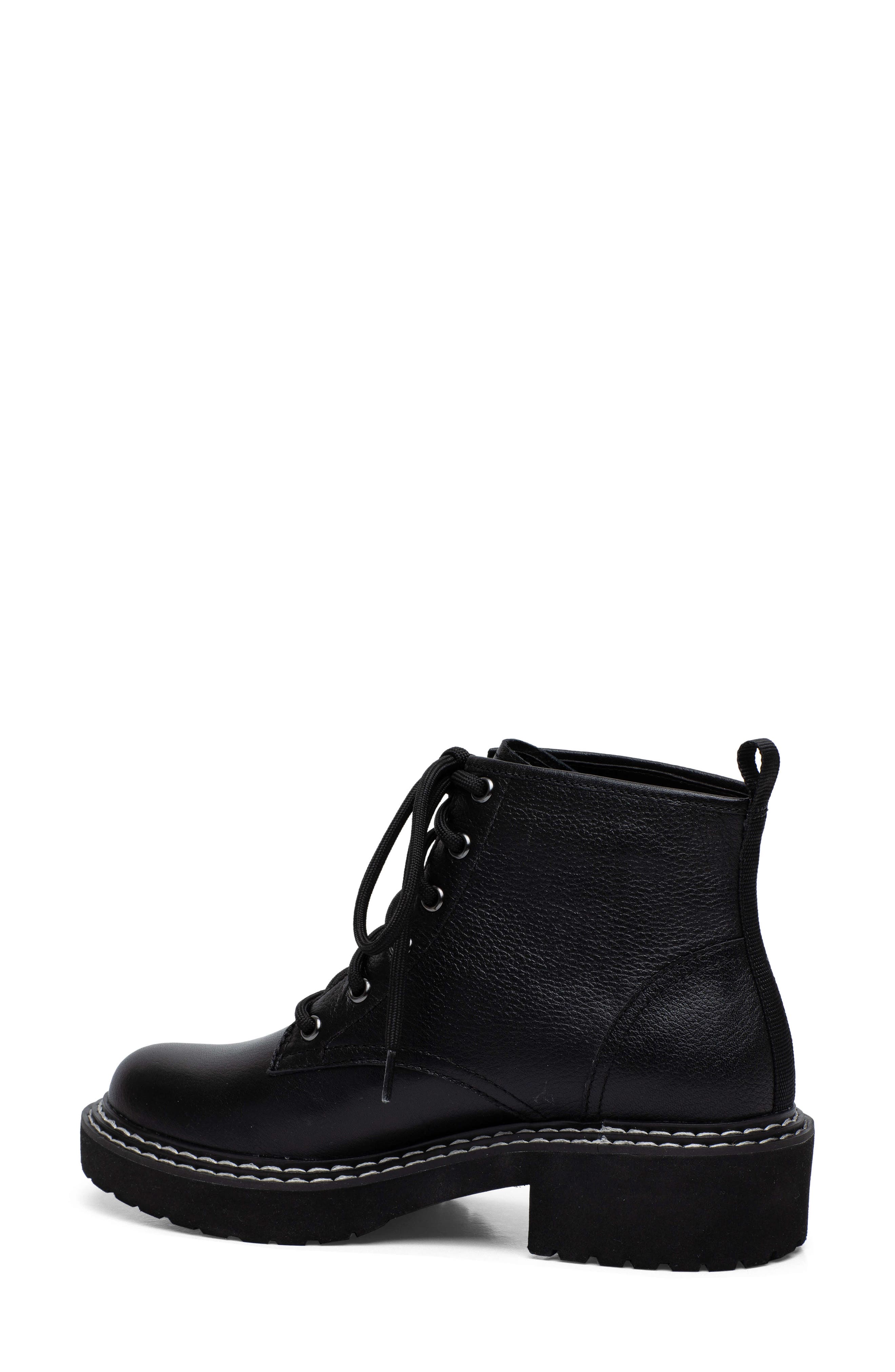 Linea Paolo Taylor Combat Boot, Alternate, color, Black