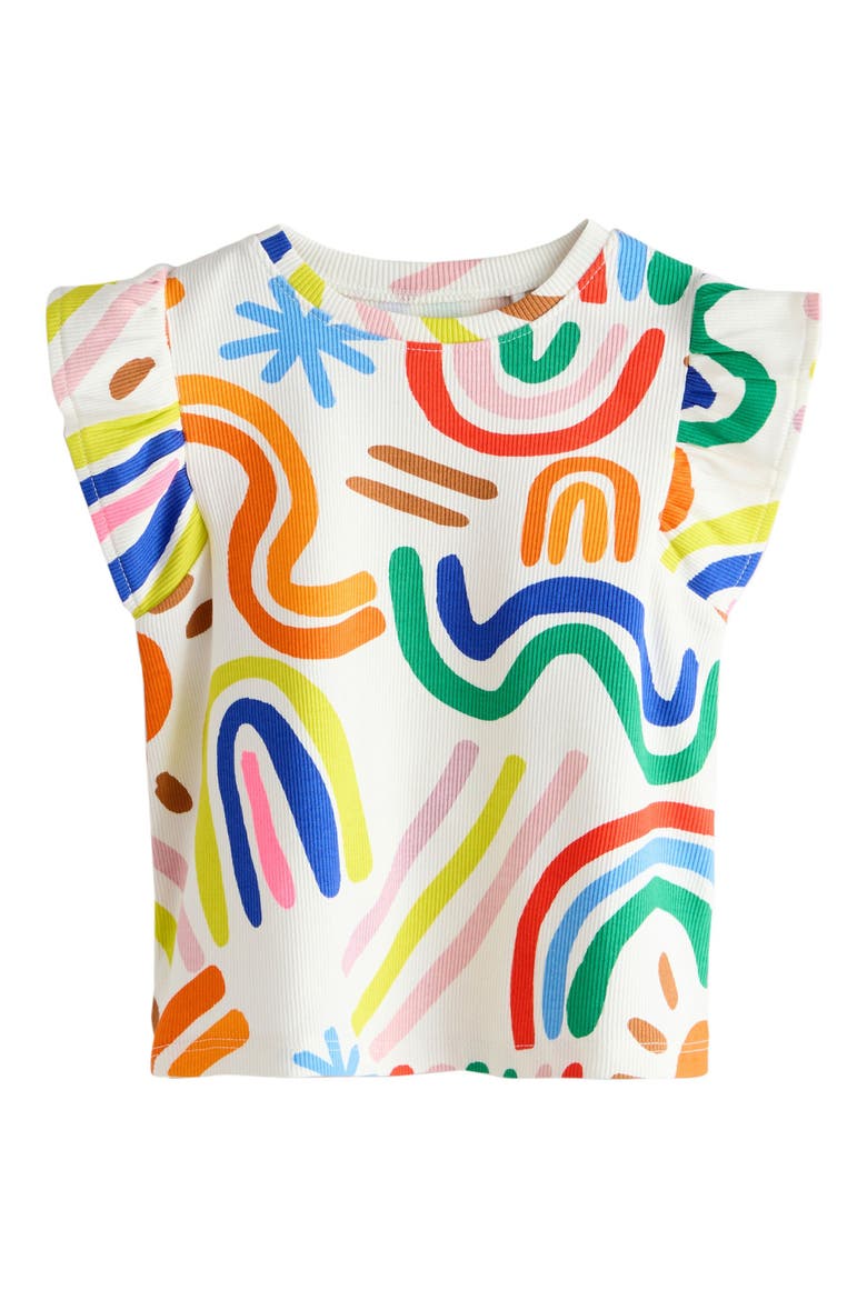 Kids' 5-Pack Assorted Frill Tops, Alternate, color, GREEN
