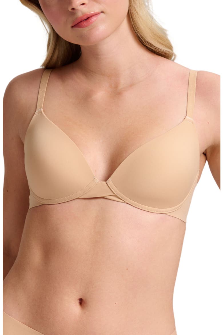 No-Show T-Shirt Foam Bra, Main, color, Maple Sugar