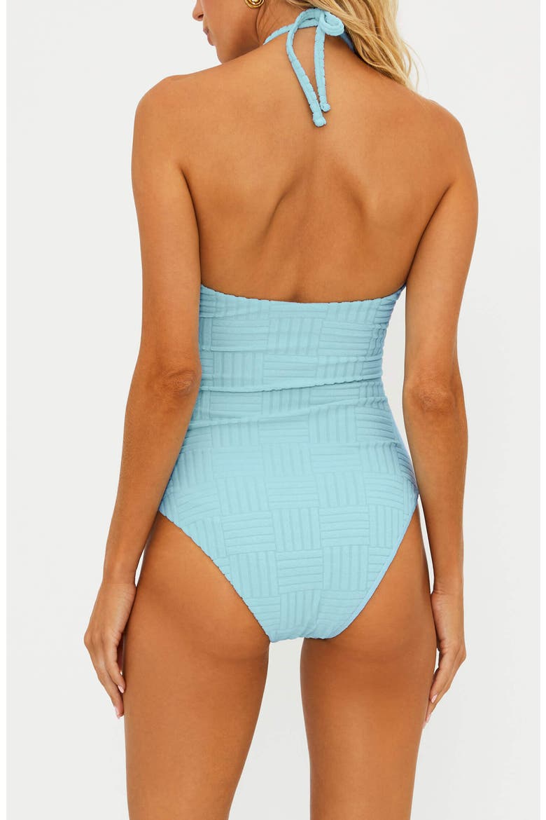 Phoenix Halter One-Piece Swimsuit, Alternate, color, BLUEBERRY