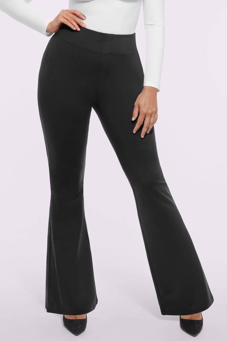 AirSlim® Back Pocket Flare Work Pant, Main, color, Jet Black