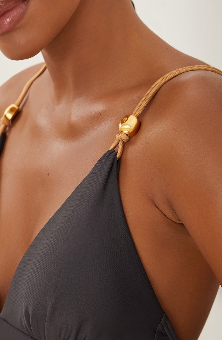 ViX Paula Hermanny Nancy Claire One-Piece Swimsuit, Alternate, color, Grey