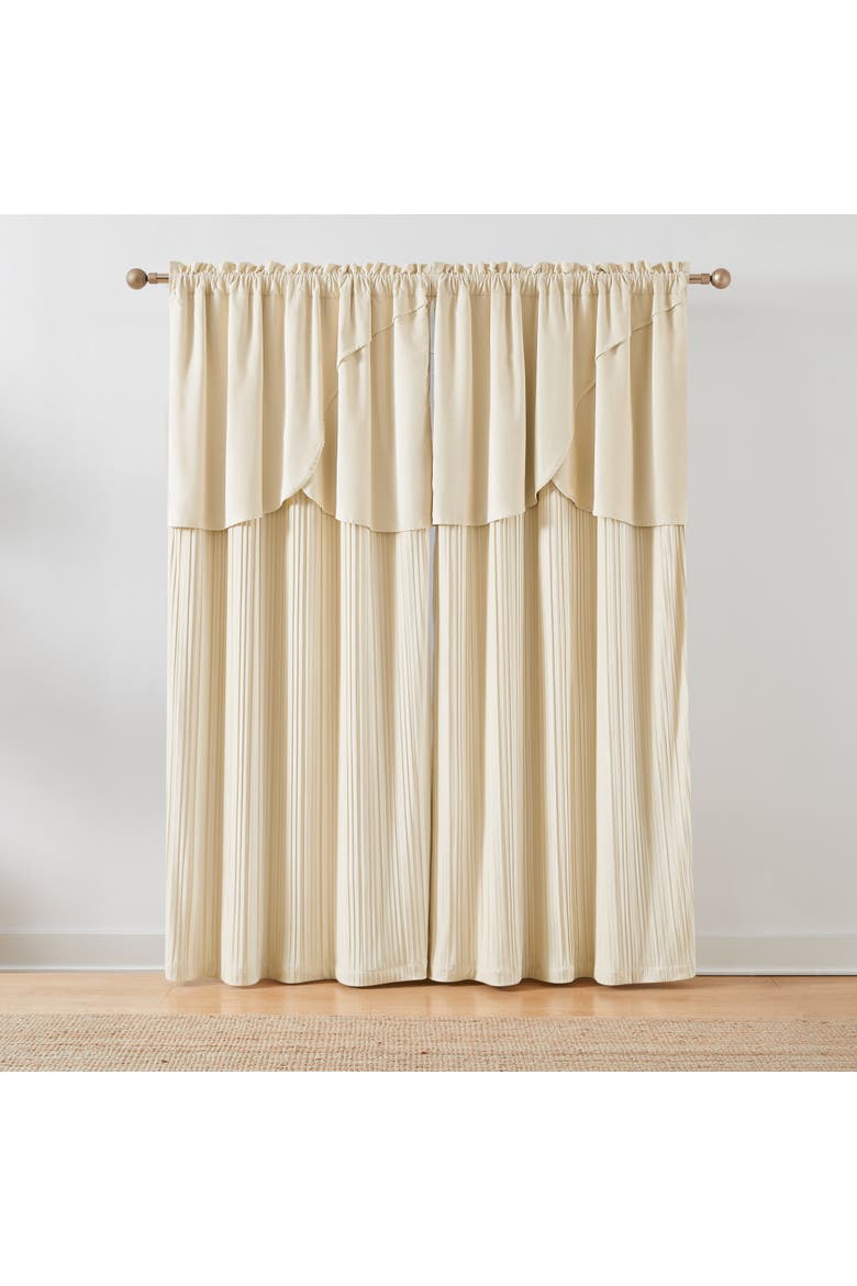 Solar Drift Blackout Window Panel, Alternate, color, Cream