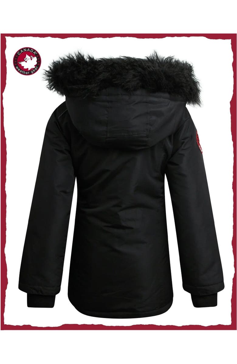 CANADA WEATHER GEAR Girls' Winter Faux Fur Lining Ski Jacket, Alternate, color, 