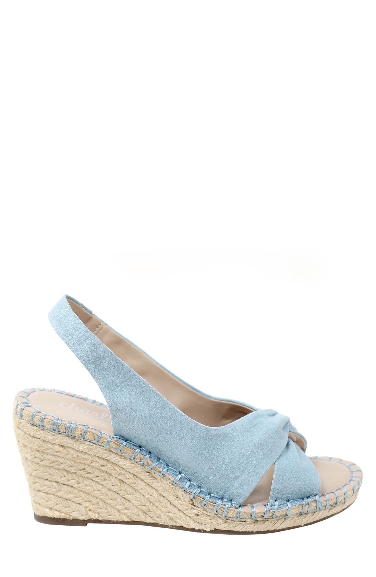 Notable Espadrille Wedge Slingback Sandal, Alternate, color, PURE BLUE