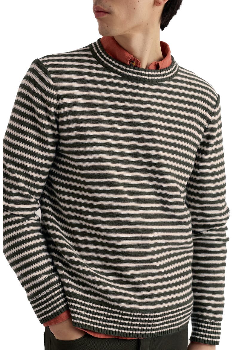 Trenale Stripe Organic Cotton Sweater, Main, color, MESKLENN WOODLAND