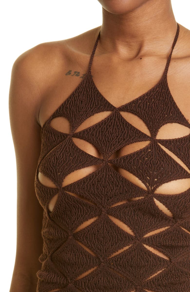 Isa Boulder Argyle Halter Top, Alternate, color,