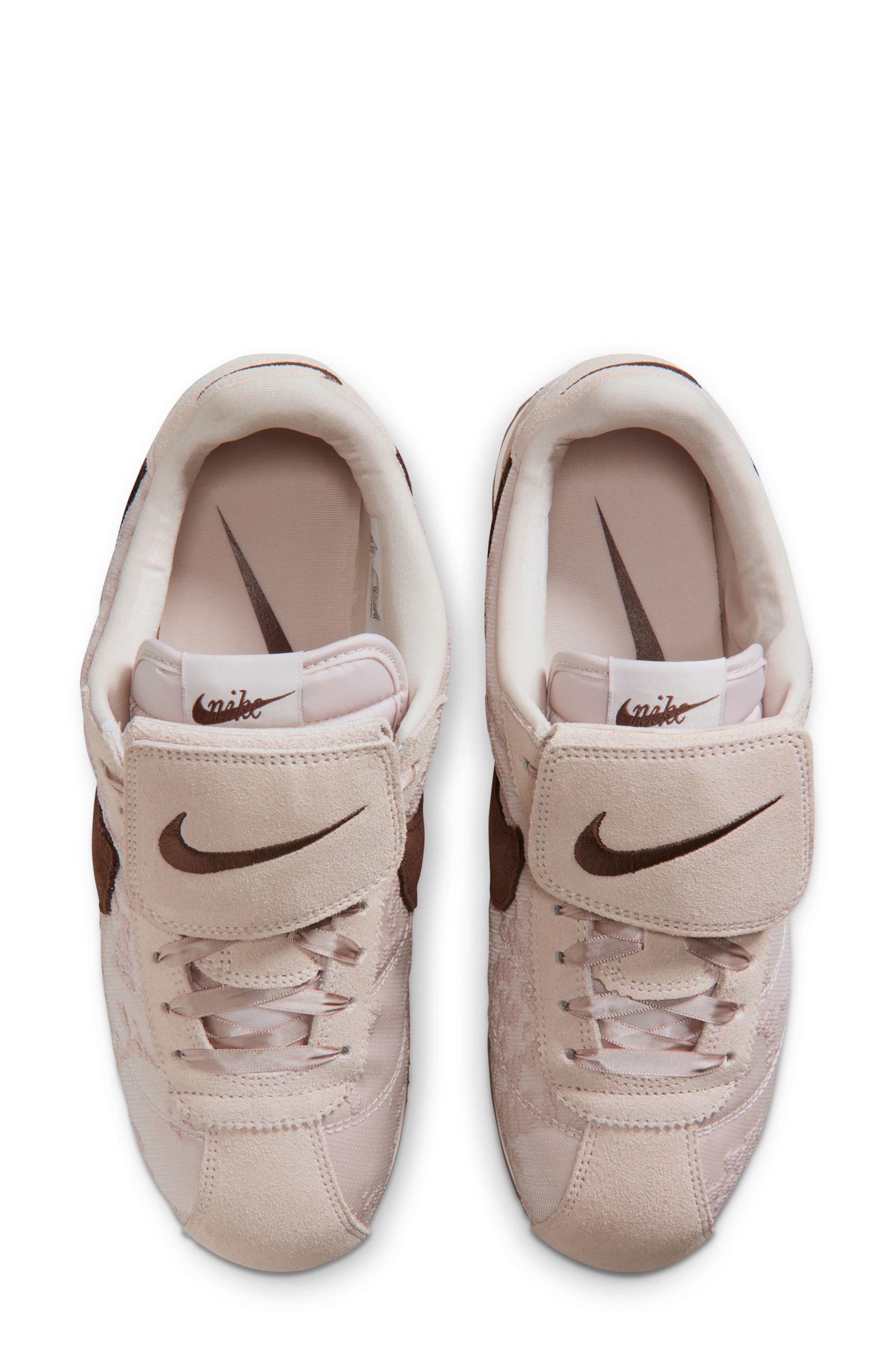 Nike Cortez Textile Sneaker, Alternate, color, Silt Red/ Chocolate/ Phantom