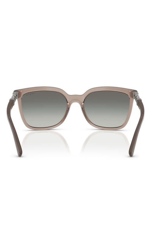 Vogue 55mm Polarized Gradient Square Sunglasses