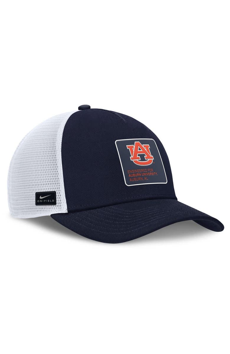 Nike Men's Nike  Navy Auburn Tigers 2025 On-Field Rise Engineered Dri-FIT Trucker Adjustable Hat, Alternate, color, 