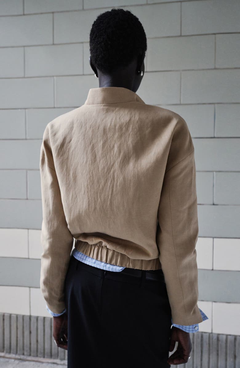 MANGO Linen Blend Jacket, Alternate, color, 
