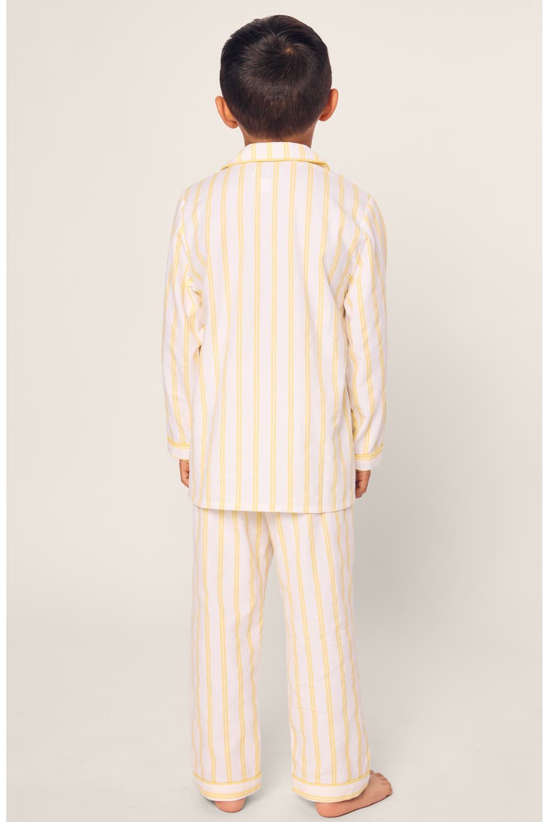 Sunny Stripe TWill Pajamas, Alternate, color, YELLOW