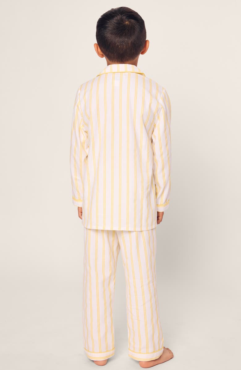 Petite Plume Kids' Stripe Cotton Blend Twill Two-Piece Pajamas, Alternate, color,