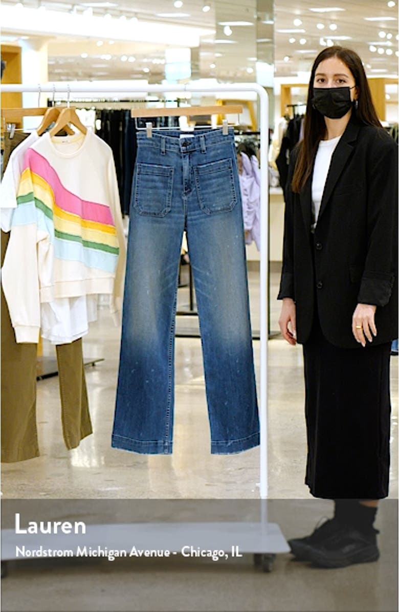 Sailor High Waist Wide Leg Jeans, sales video thumbnail