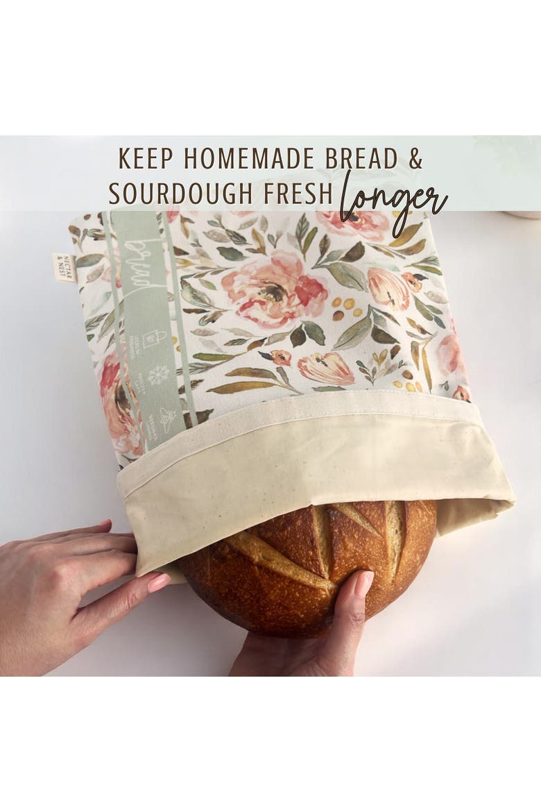 Artist Series Bread Baker Set, 2 Pieces, Sweetpea Garden, Alternate, color, Multicolor