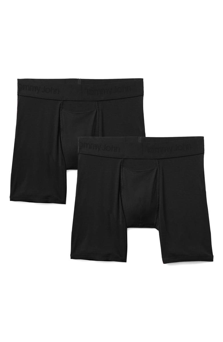 Tommy John 2-Pack Second Skin 6-Inch Boxer Briefs, Main, color, 