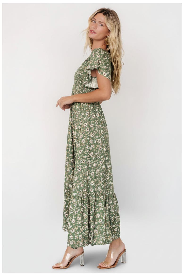 Joanie Smocked Dress, Alternate, color, Green Floral