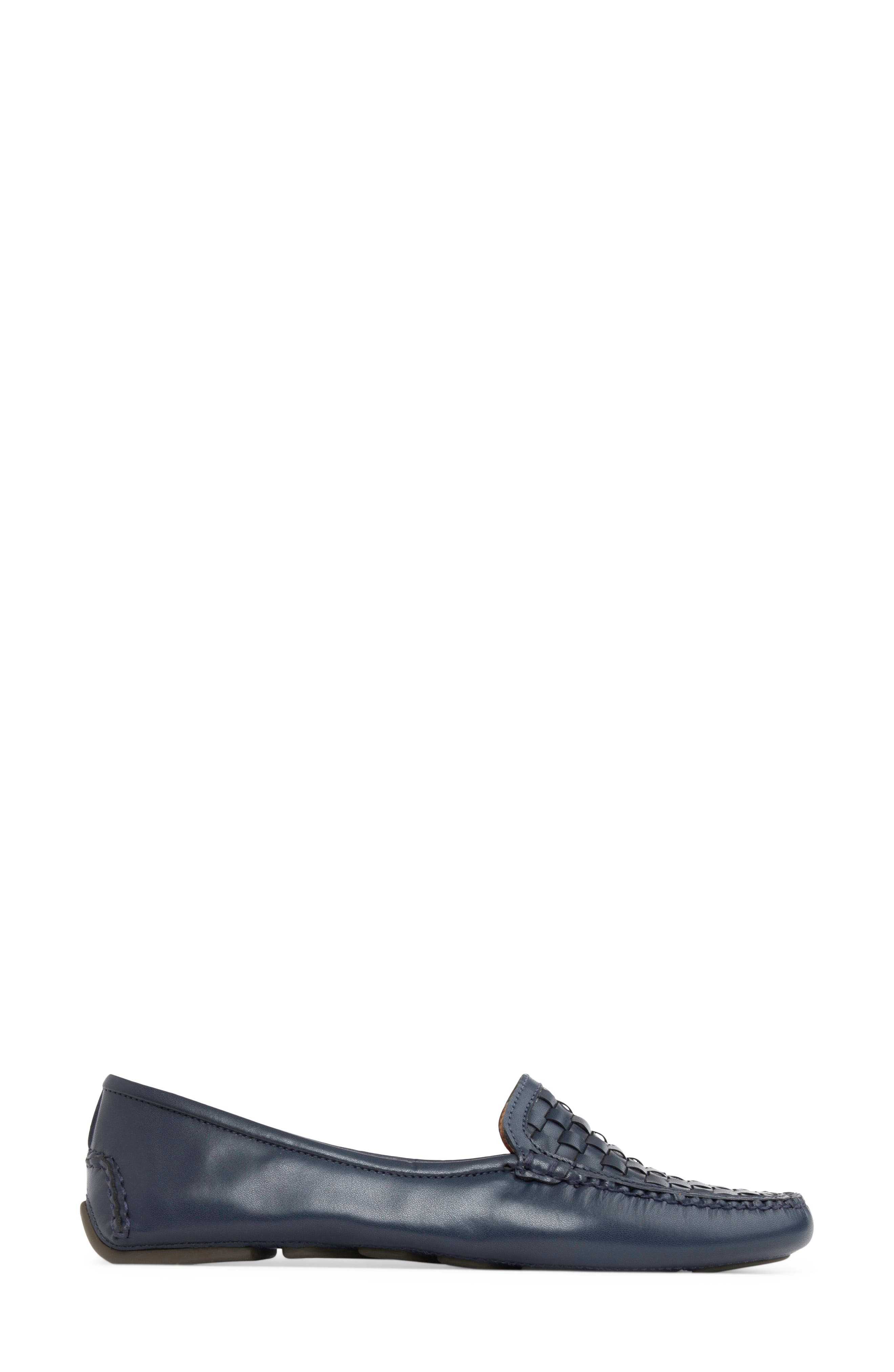 Kelly Woven Driving Loafer, Alternate, color, NAVY