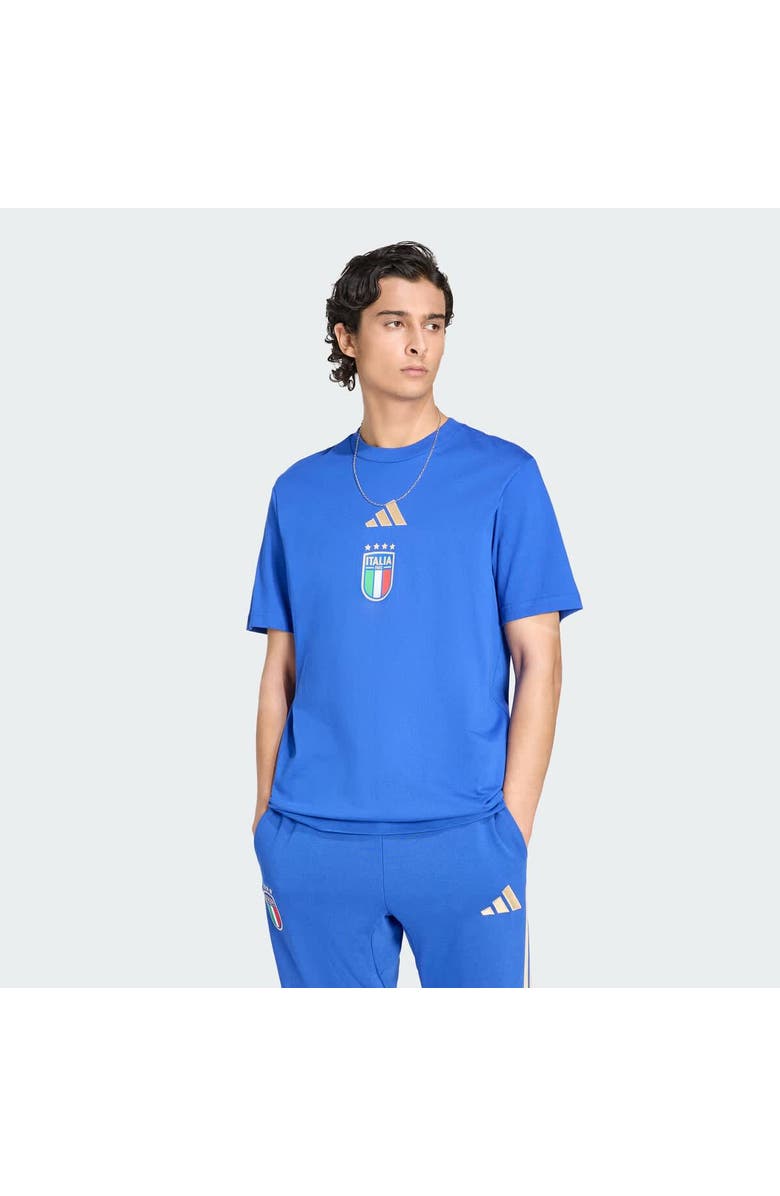 adidas Men's adidas Royal Italy National Team FIFA x World Cup Alphaskin Graphic T-Shirt, Main, color, Royal