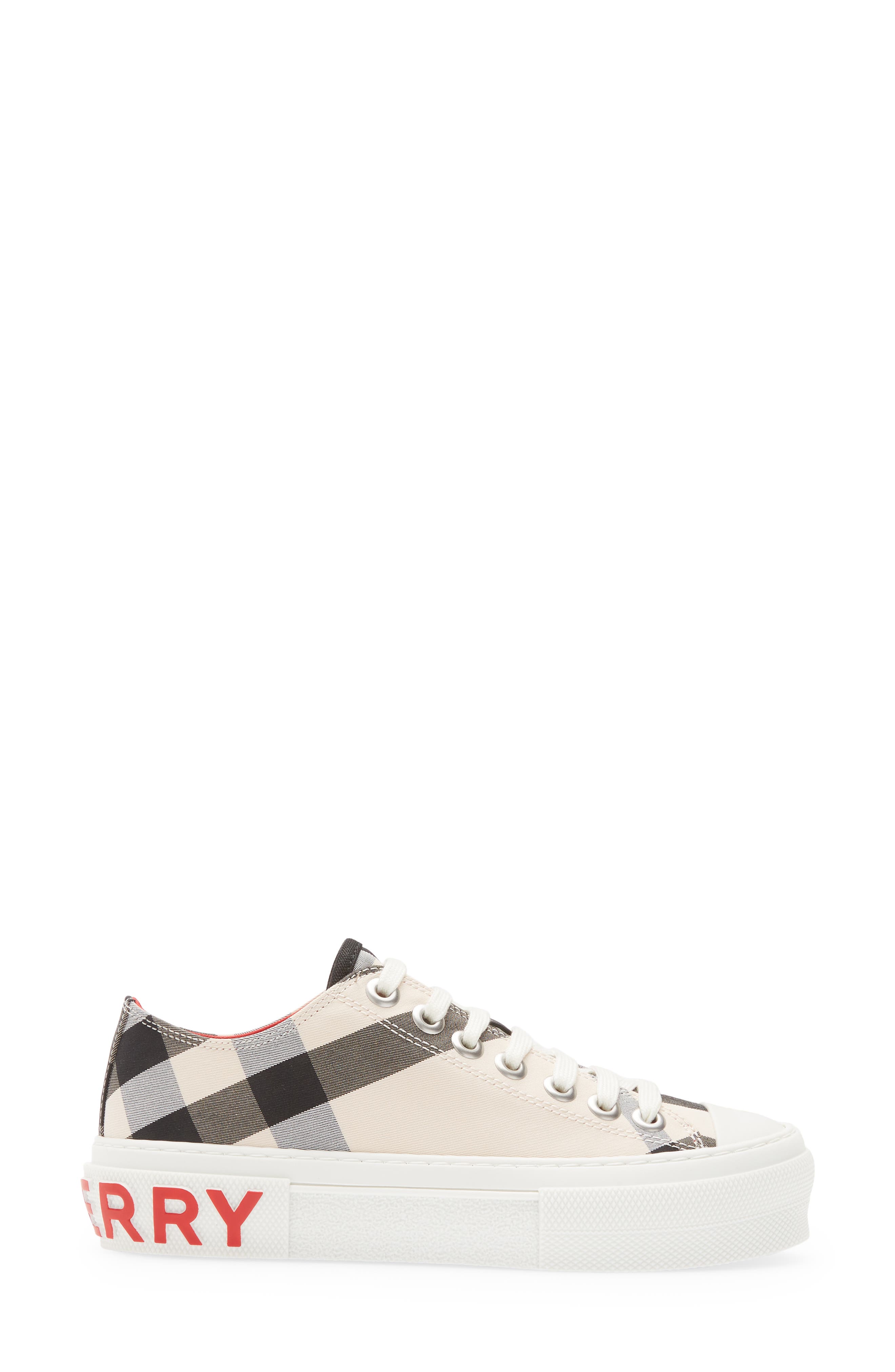 Burberry Jack Check Low Top Sneaker, Alternate, color, 