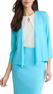 KASPER Self Edge Open Front Cardigan