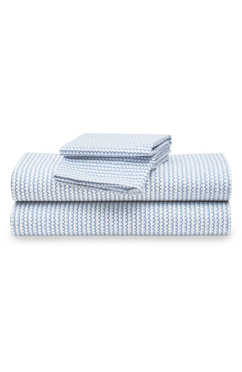 Petite Plume La Mer Sheet Set, Main, color, Blue