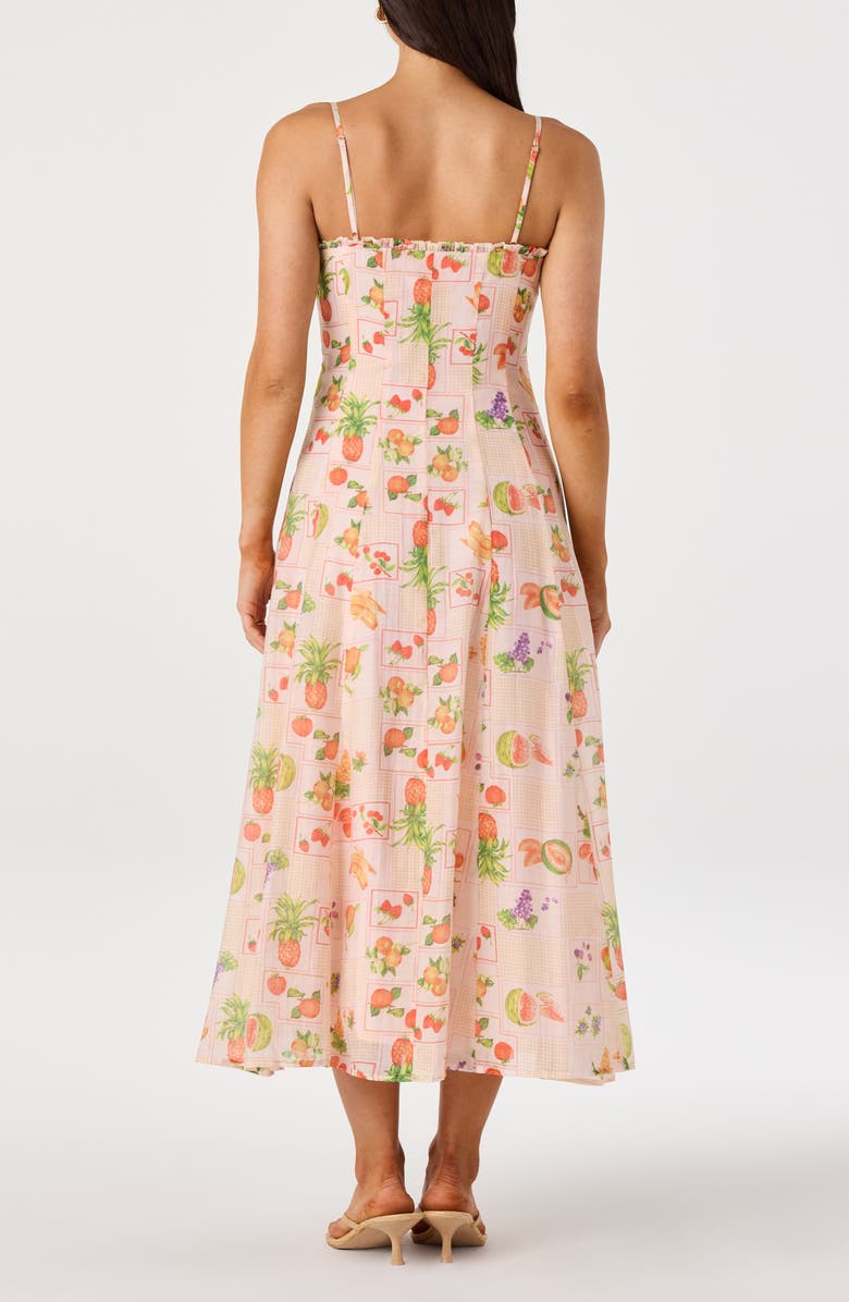 ASTR the Label Jaylynn Ruffle Seamed Dress, Alternate, color, Pink Fruit Multi