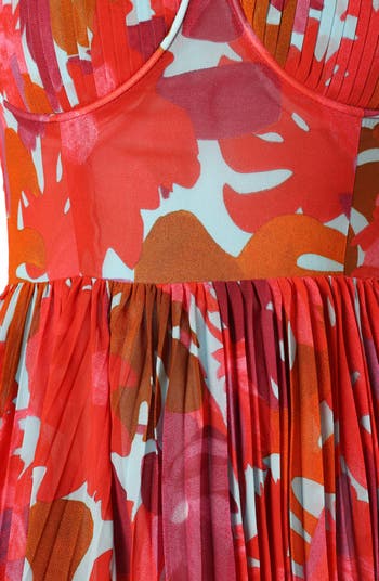 Achanti Print Pleated Maxi Dress