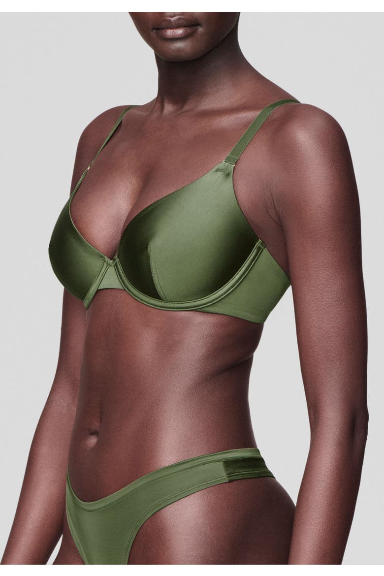 The Plunge Satin, Alternate, color, VINE SHINE