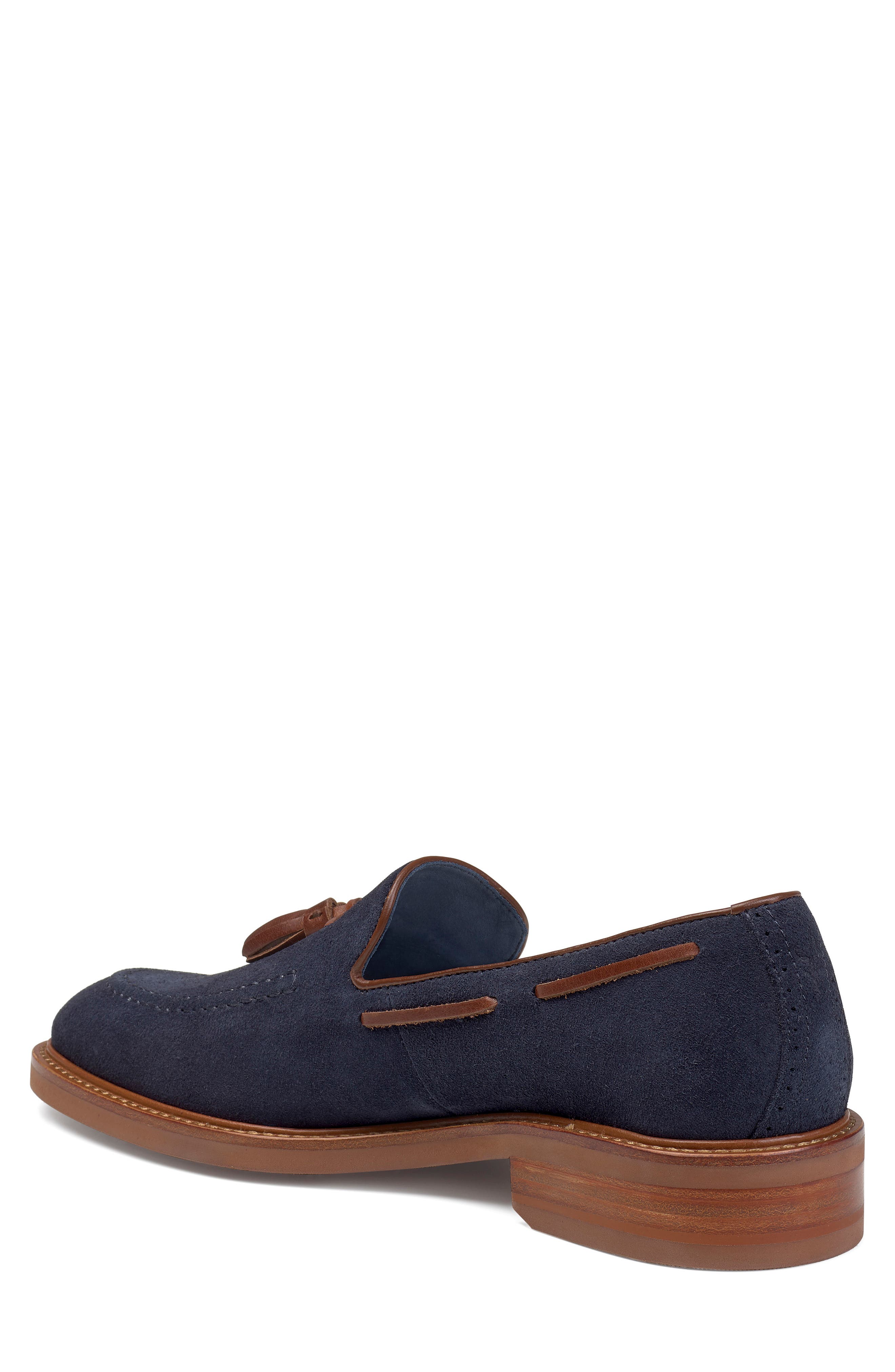Lofland Tassel Loafer, Alternate, color, NAVY SUEDE