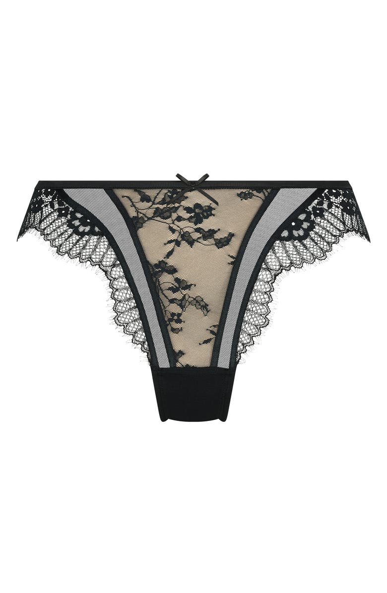 Hunkemöller Daphne Mesh & Lace Brazilian Cut Panties, Main, color, 