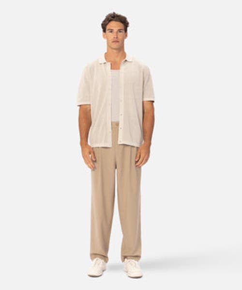 Industrie Australia The Nanterre Short Sleeve Shirt In Stone