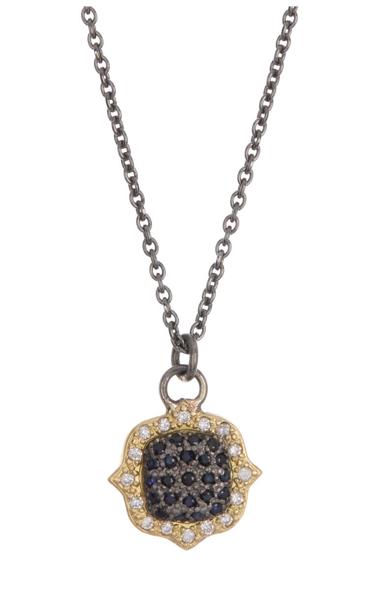 Armenta Old World Two-Tone Diamond Pave Pendant Necklace, Main, color, 