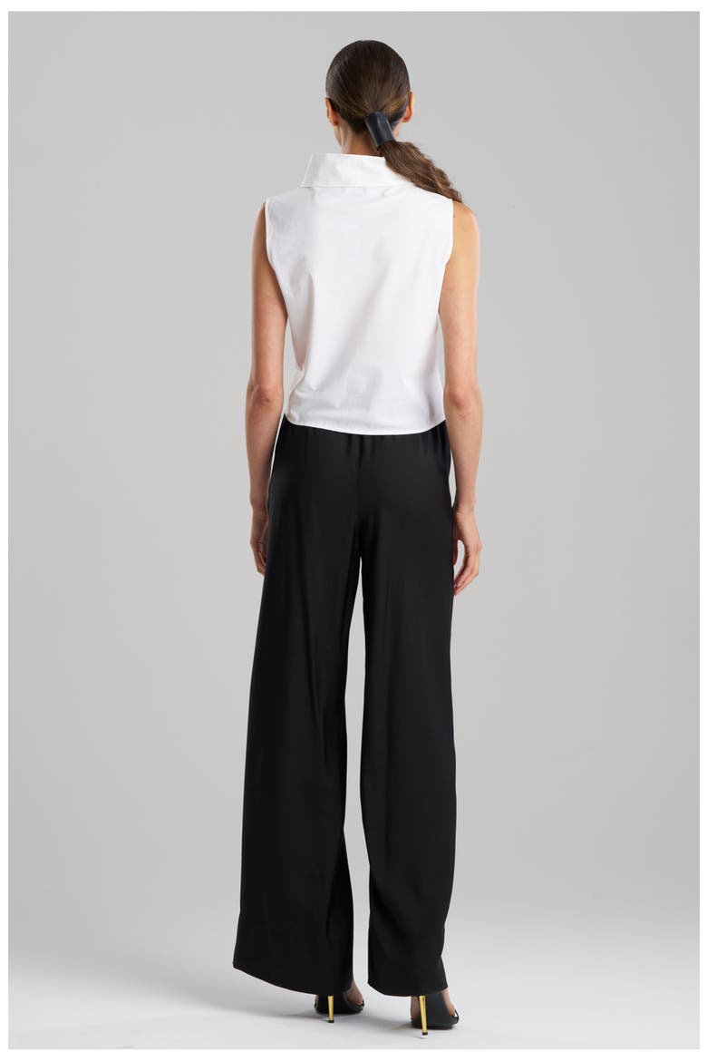 Techno Poplin Crop Funnel Top, Alternate, color, WHITE