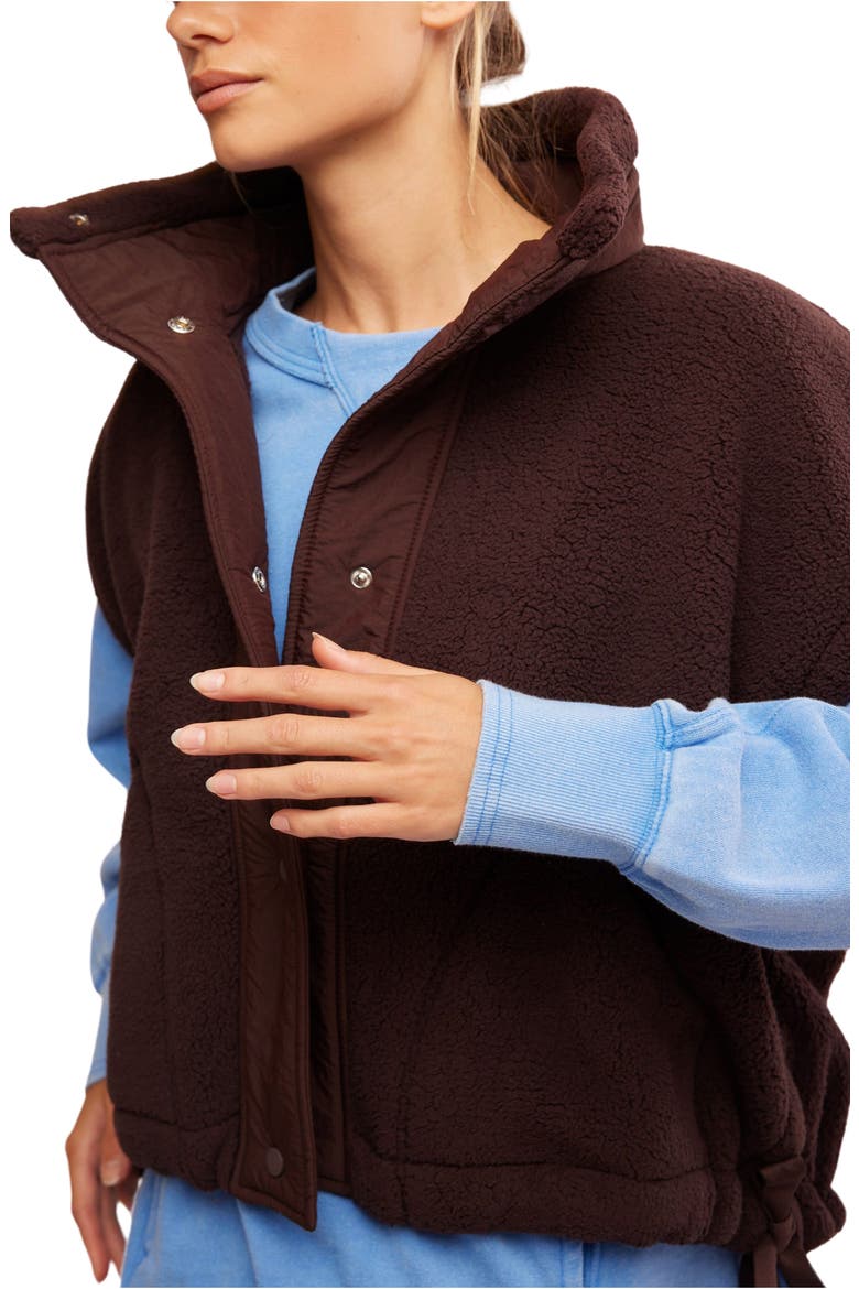 FP Movement Scout It Out Fleece Vest, Alternate, color, DARK ESPRESSO