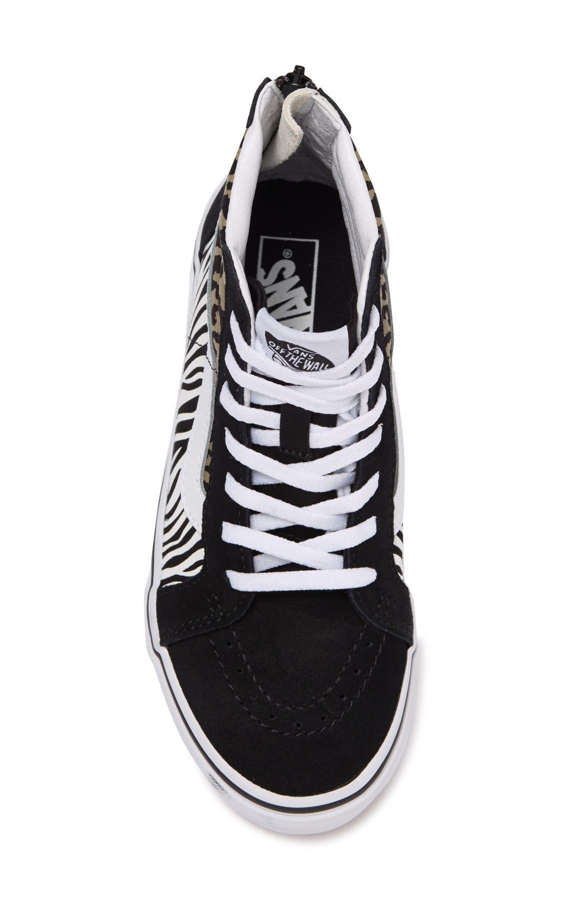 Vans SK8 Hi Zip Animal Sneaker, Alternate, color, 