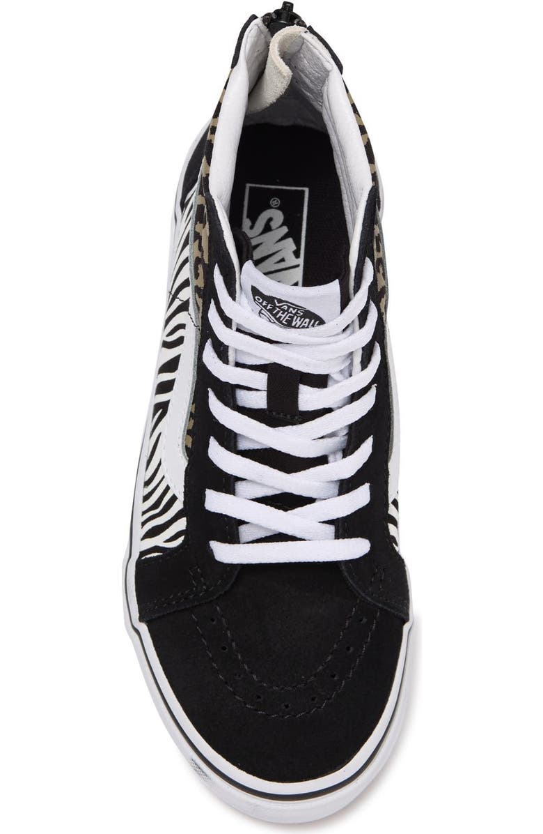 Vans SK8 Hi Zip Animal Sneaker, Alternate, color,
