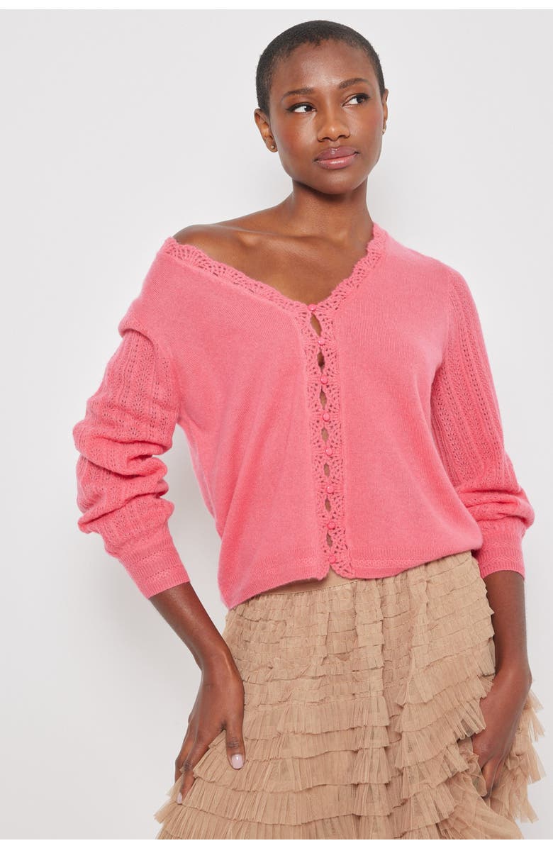 Lisa Todd LACEY LOVER CASHMERE CARDIGAN, Alternate, color, 