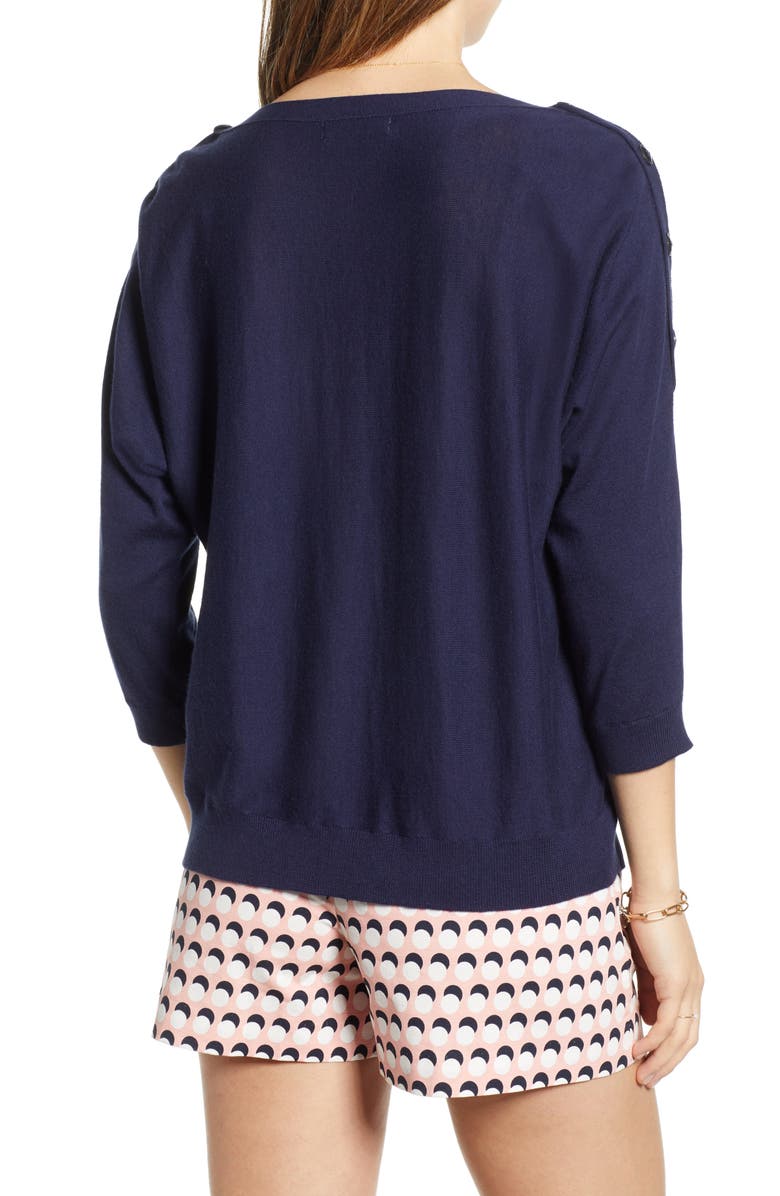 1901 Shoulder Button Detail Sweater, Alternate, color, 