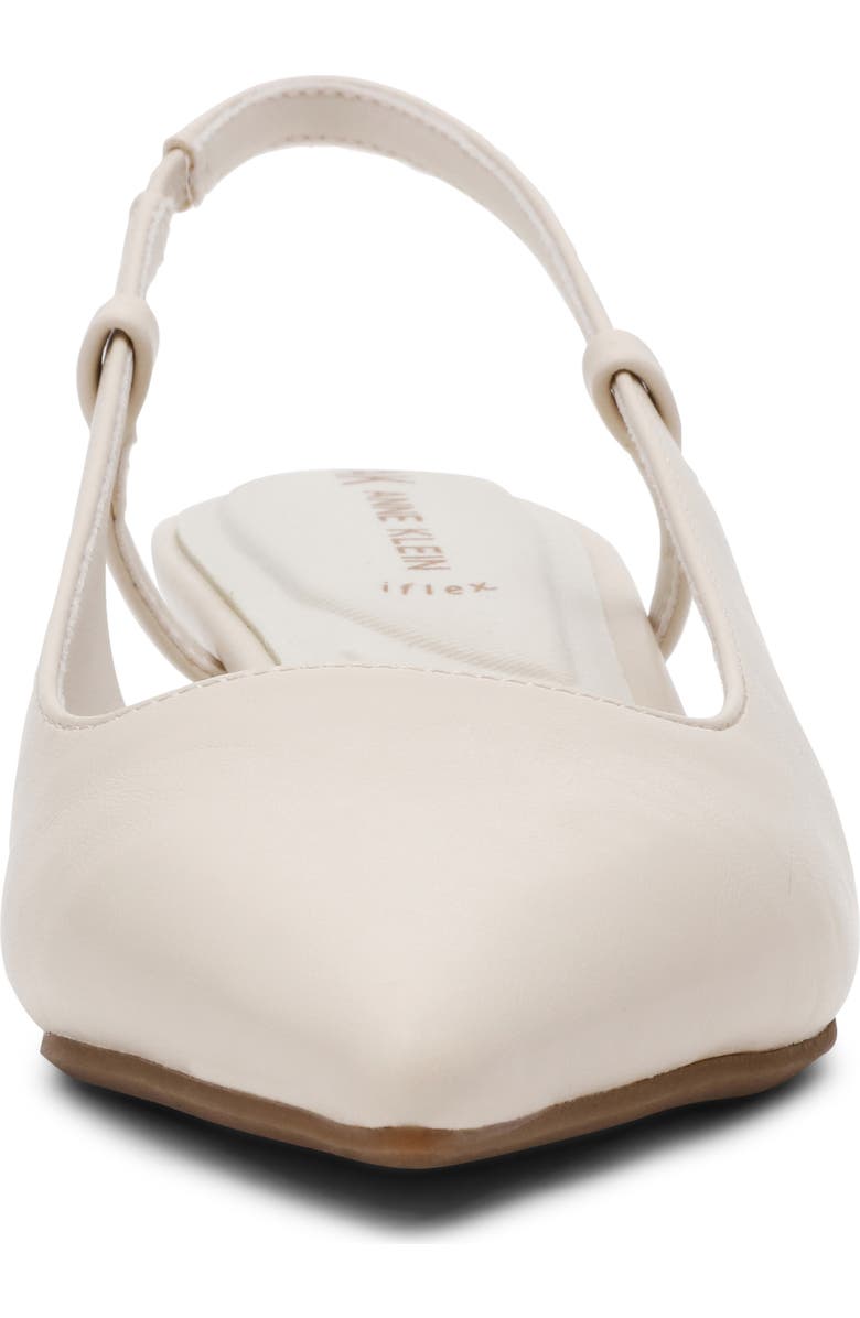 Anne Klein Shorty Slingback Pump, Alternate, color, White