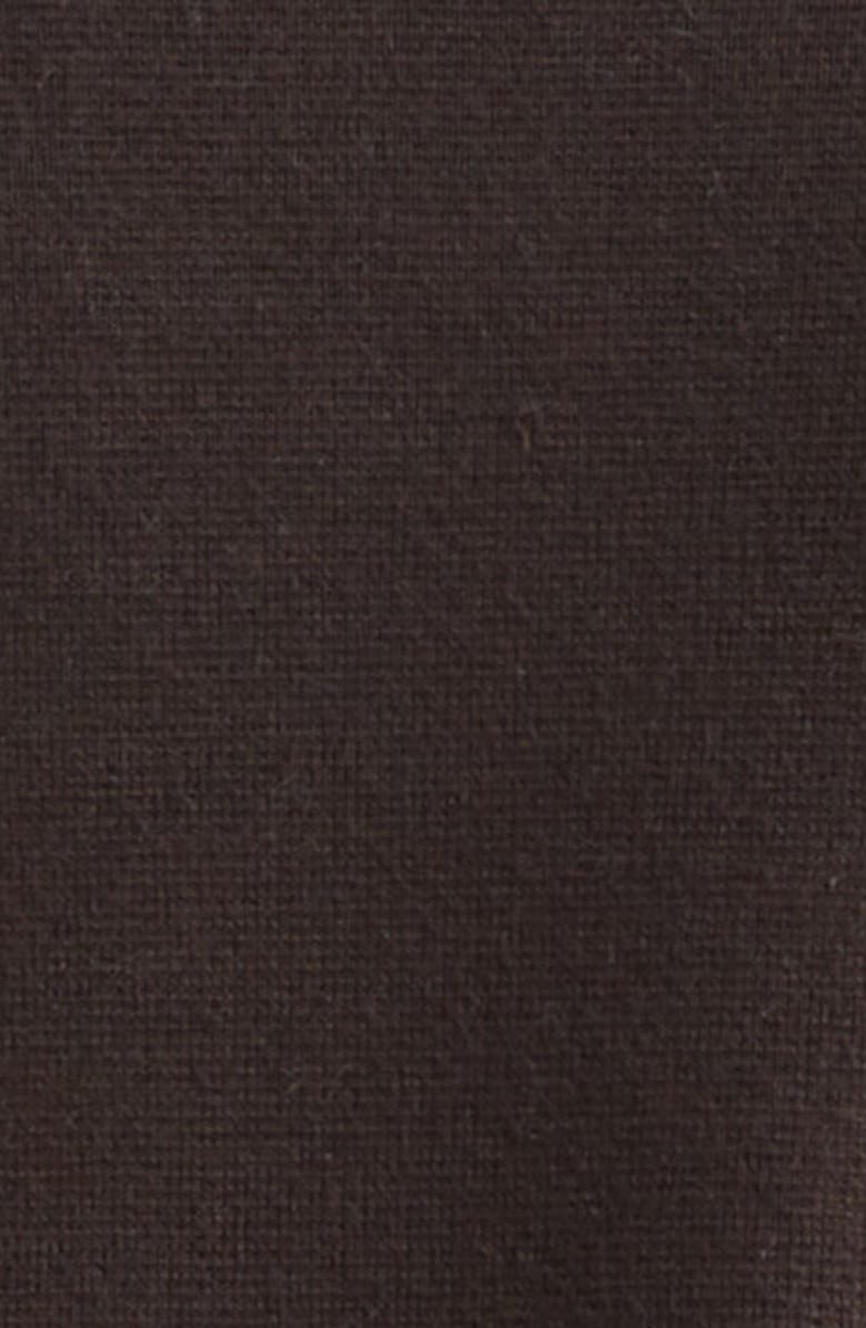 Herno Resort Knit & Suede Shirt Jacket, Alternate, color, Chocolate