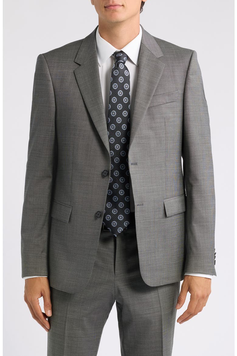 Houston Stretch Virgin Wool Suit, Alternate, color, BLACK